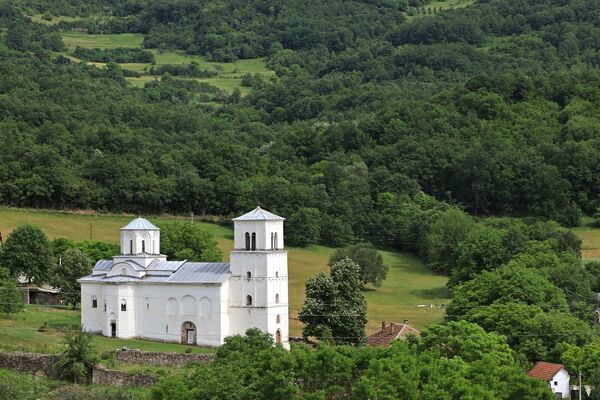 Northwest view of the church