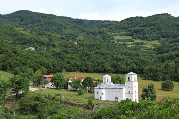 Northwest view of the church