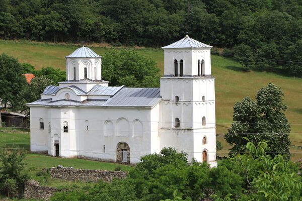 Northwest view of the church