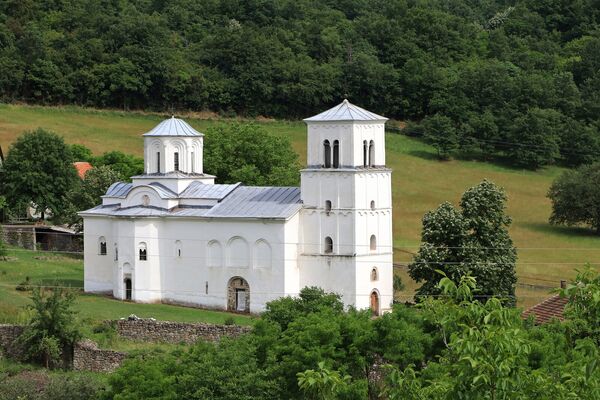 Northwest view of the church