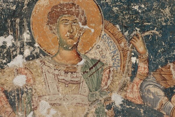 Holy warrior Demetrius, detail