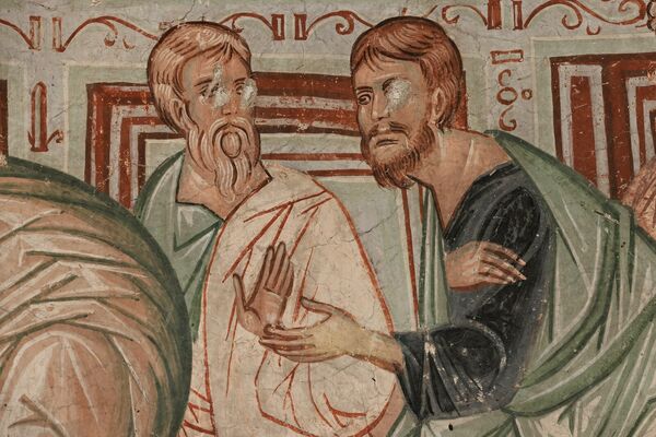 Communion of the Apostles, detail