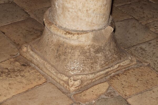 Pillar base in the nave