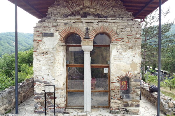 Western wall of the church