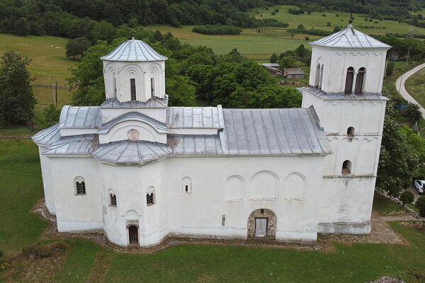 View of the church from above