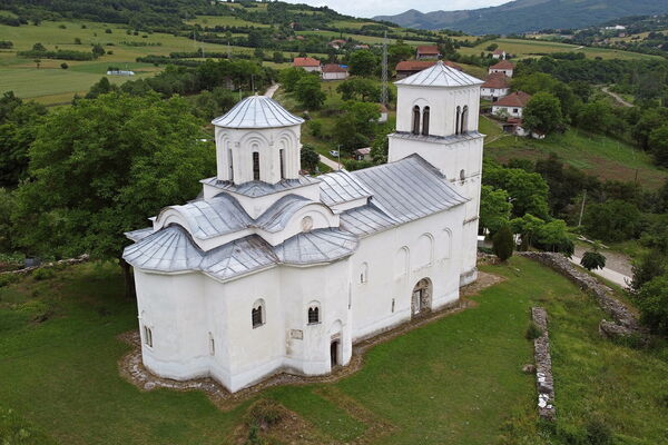 View of the church from above