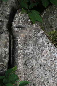 Део друге римске стеле са луком, стубом и оштећеним натписом