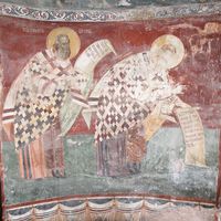 Officiating Church Fathers - St. Basil The Great and St. Gregory the Theologian
