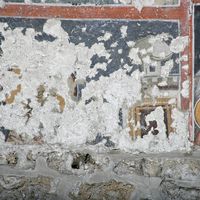 Remains of 13.century frescoe-painting