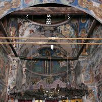 View of upper parts of the naos and the altar