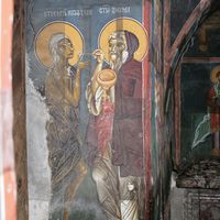 Mary of Egypt Receiving Last Communion from Elder Zosimus