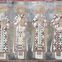 Archbishops Arsenije I, Jakov, Jevstatije and Sava II