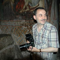 Taking photos inside Patriarchate of Pec