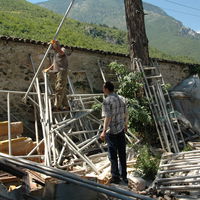 Assembling the scaffolding