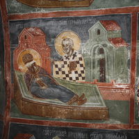 St. Nicholas appears to Stefan Decxanski in Ovce Field