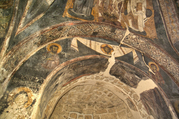 Chapel's altar ornaments and snapshots