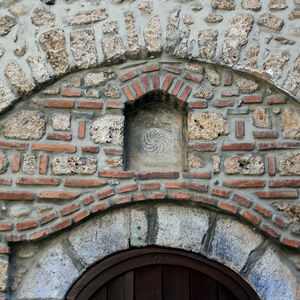 Tympanum of the church portal