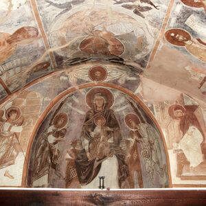 Conch of the apse and the east wall of the sancturay