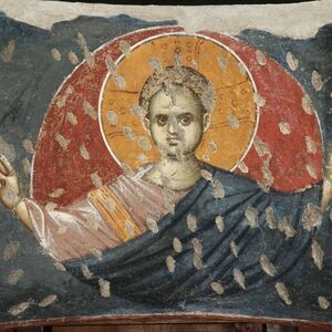 Christ Emmanuel in a medallion