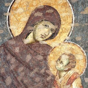 Богородица помоћница сиротана, са Христом на рукама