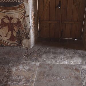 Pavement slabs in the narthex