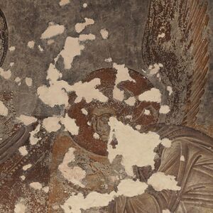 The Mother of God Σελασφόρος  (the light-bearing), Enthroned with infant Christ and two Archangels, detail