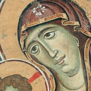 Богородица Елеуса и Христос &qуoт;крмитељ&qуoт;, XИИИ век