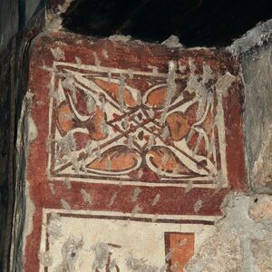 Ornament remnants of the south doorjamb
