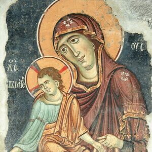 The Mother of God Eleousa and "Christ the Nourisher of our Life", XIII century