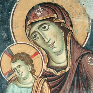 The Mother of God Eleousa and "Christ the Nourisher of our Life", XIII century