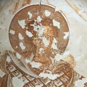 St. Nestor killing Lyaeos, detail
