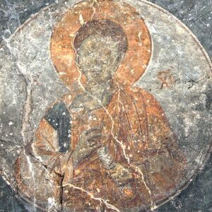Christ Emmanuel in a medallion