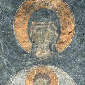 Mother of God Orans with Christ Emmanuel in a medallion