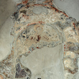 Remnants of fresco decoration of the sanctuary