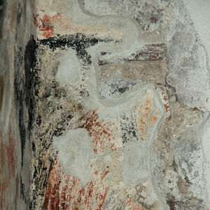 An archangel, remants of frescoe