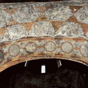 Ornaments, soffit of the entrance between the narthex and naos