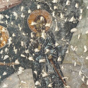 Preaching of St. John the Forerunner on the Christ's threshing-floor, detail