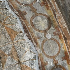 Ornaments, soffit of the entrance between the narthex and naos