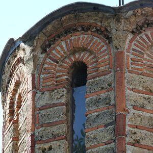 The window on the northwest dome