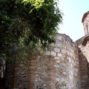 The apse of the unfinished church from the XIX century