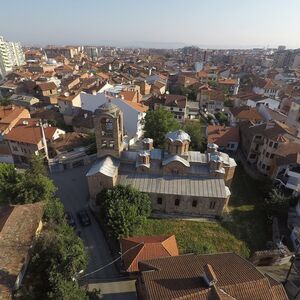 Bogorodica Ljeviska, southern aerial view