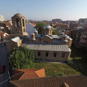 Bogorodica Ljeviska, southern aerial view