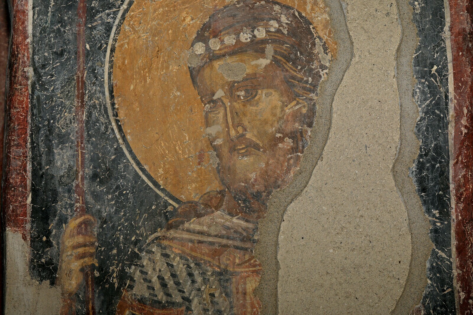 Свети ратник Никита или Артемије, детаљ