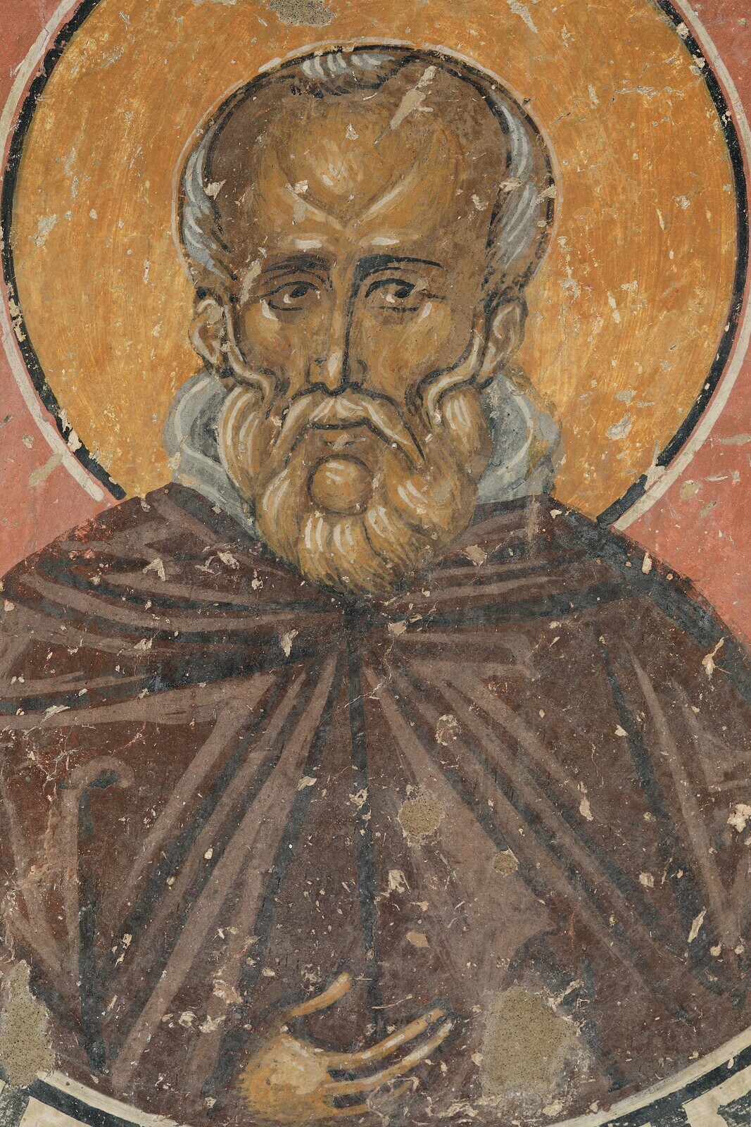 Saint John Colobus, detail