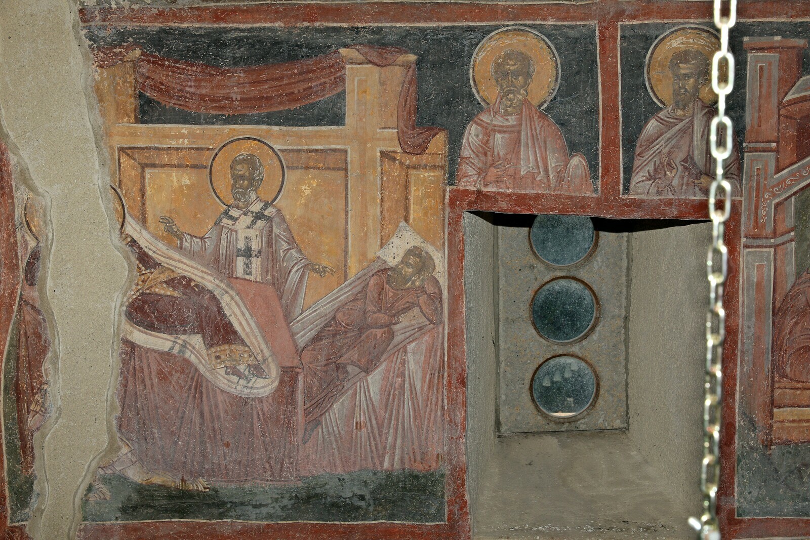 Saint Nicholas Appearing to Constantine and Ablabius in Their Dreams