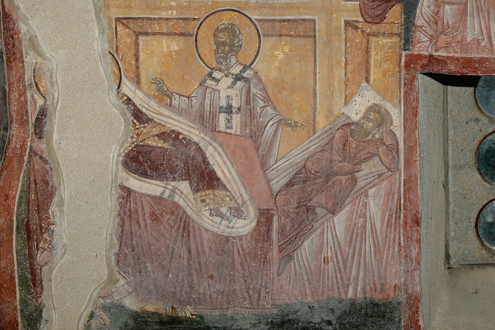 Св. Никола се јавља у сну Константину и Евлавију