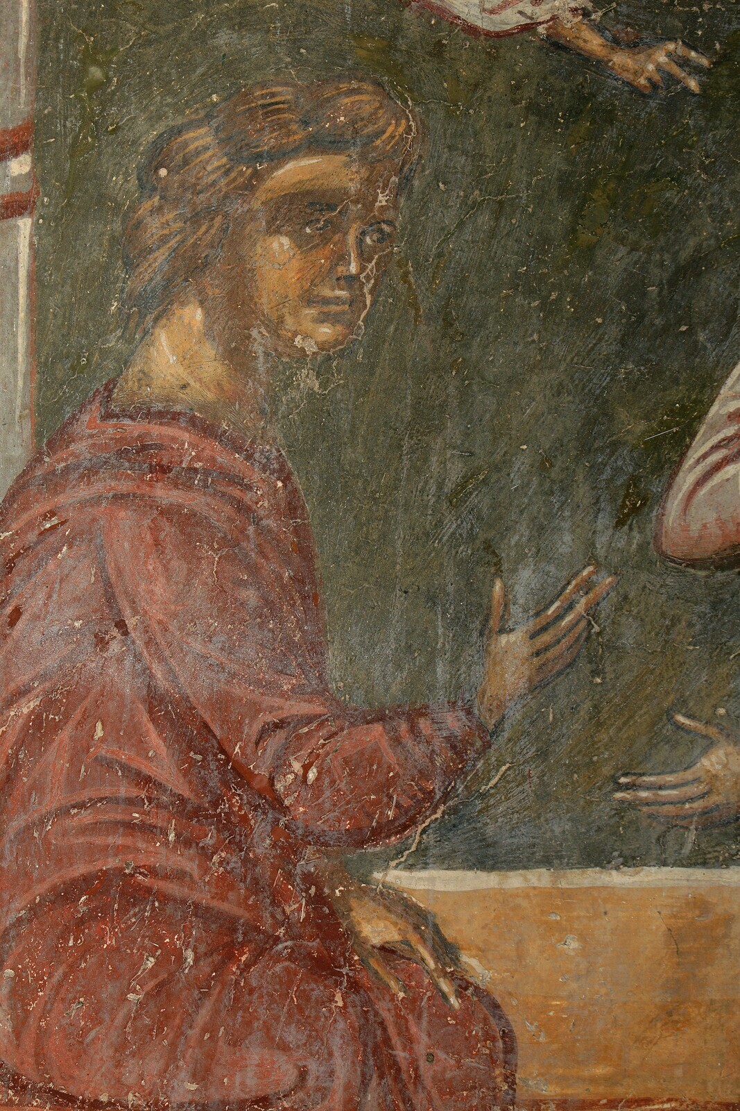 Saint Nicholas Rescues the Three Innocents from the Dungeon, detail