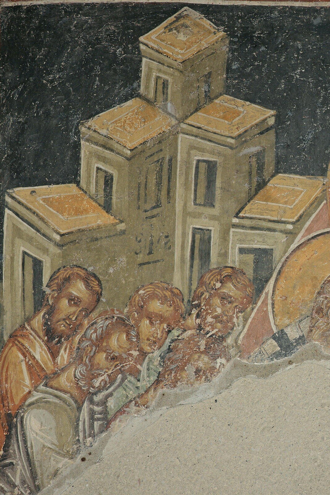 The Dormition of Virgin, detail