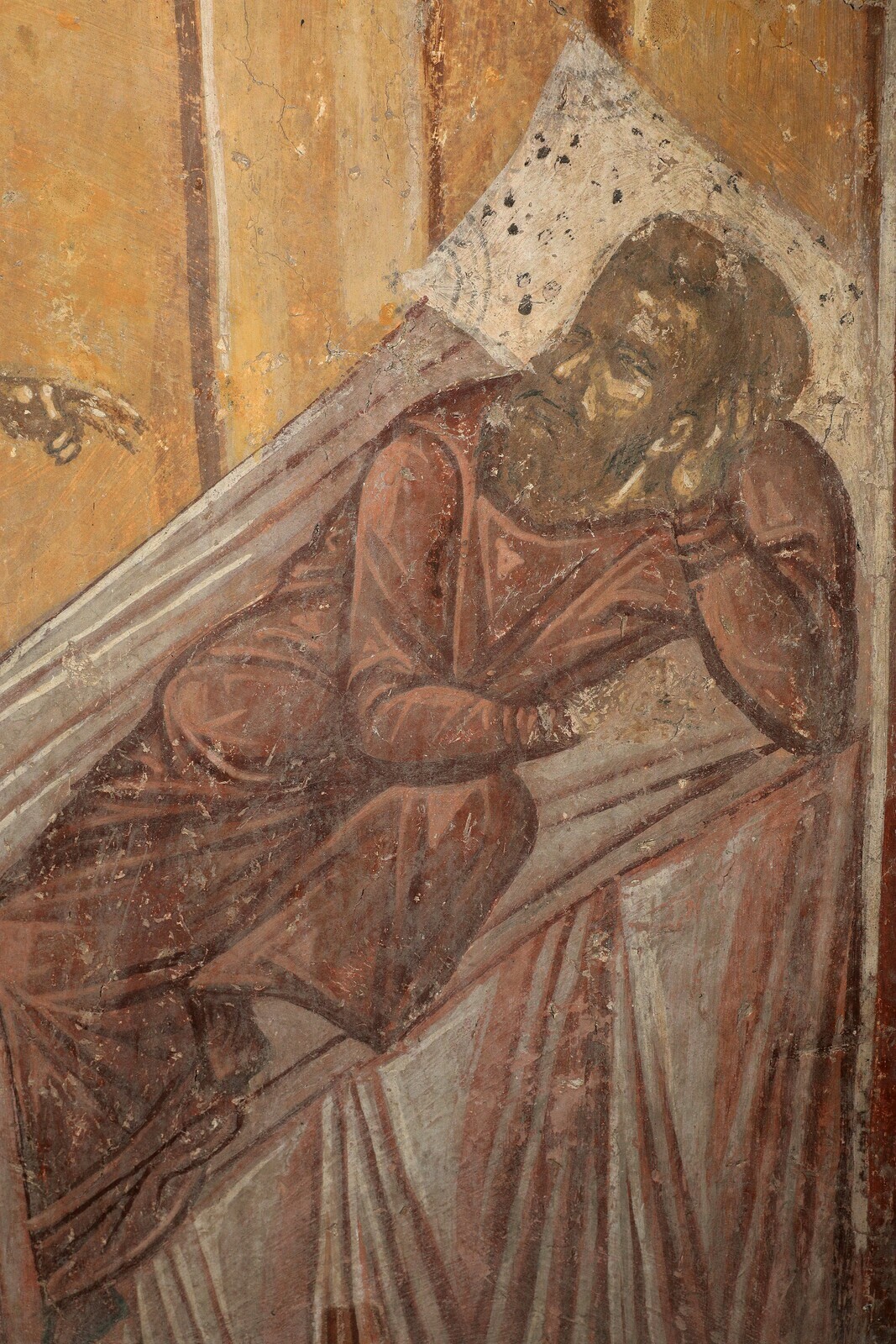 Saint Nicholas Appearing to Constantine and Ablabius in Their Dreams, detail