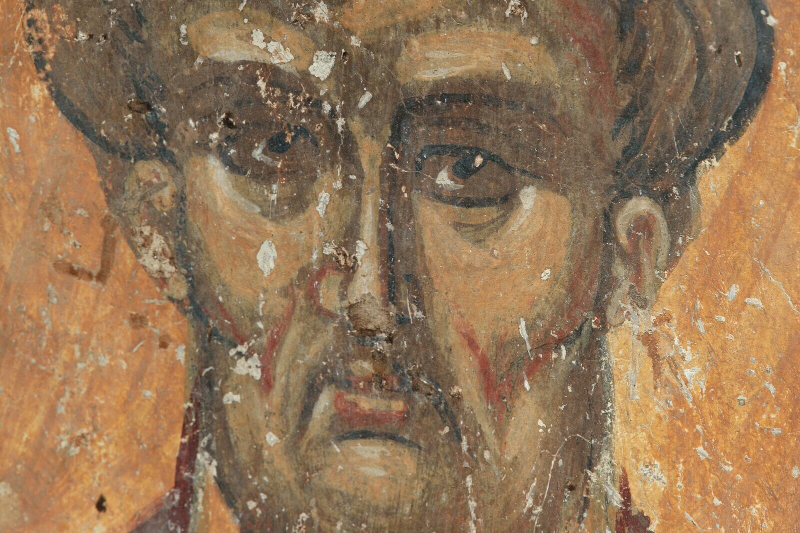 Saint Panteleimon (?), detail